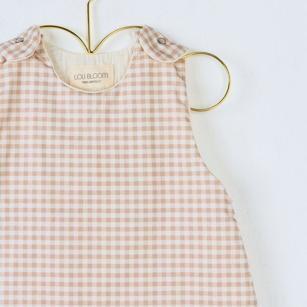 Saco de dormir Vichy/Blanco Invierno TOG 1.5 en algodón orgánico