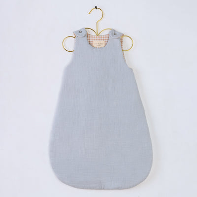 Saco de dormir Celeste viejo/Vichy TOG 1.5 en algodón orgánico