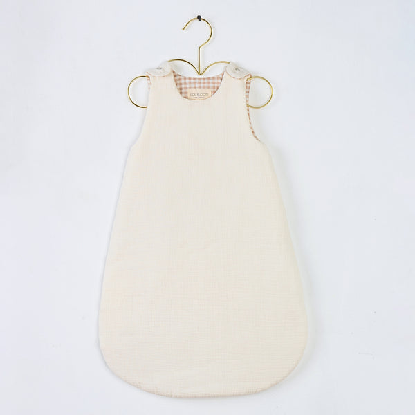 Saco de dormir Blanco Invierno/Vichy TOG 1.5 en algodón orgánico