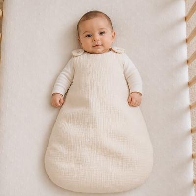 Saco de dormir Blanco Invierno/Vichy TOG 1.5 en algodón orgánico