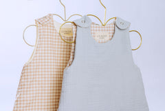 Saco de dormir Vichy/Blanco Invierno TOG 1.5 en algodón orgánico