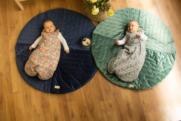 Tapis de jeu circulaire en éco-velours