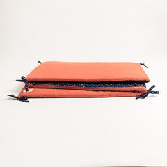 Protector de cuna muselina terracotta en algodón orgánico