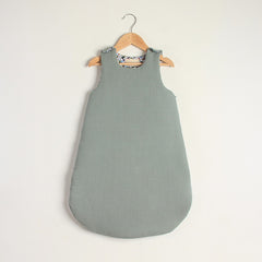 Gigoteuse vert eucalyptus en mousseline de coton bio