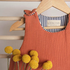 Gigoteuse en mousseline de coton bio Terracotta