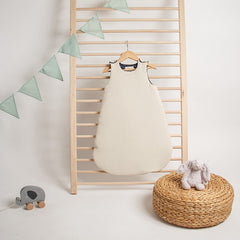 Gigoteuse d'hiver blanche en mousseline de coton bio