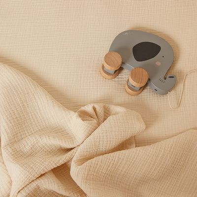 Drap de lit en mousseline de coton biologique