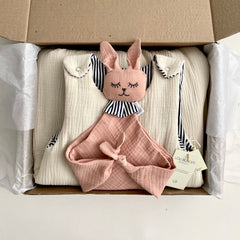 Kit Babyshower Saquito 0-6 tog 1.5 + Tuto conejo
