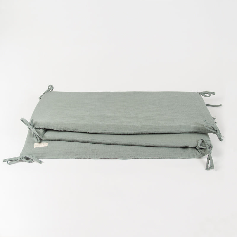 Protector cuna 60x120 liso gris